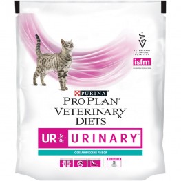 ПРО ПЛАН Сухой корм Purina Pro Plan Veterinary diets UR корм для кошек при болезнях нижних отделов мочевыводящих путей c океанической рыбой, пакет, 350 г